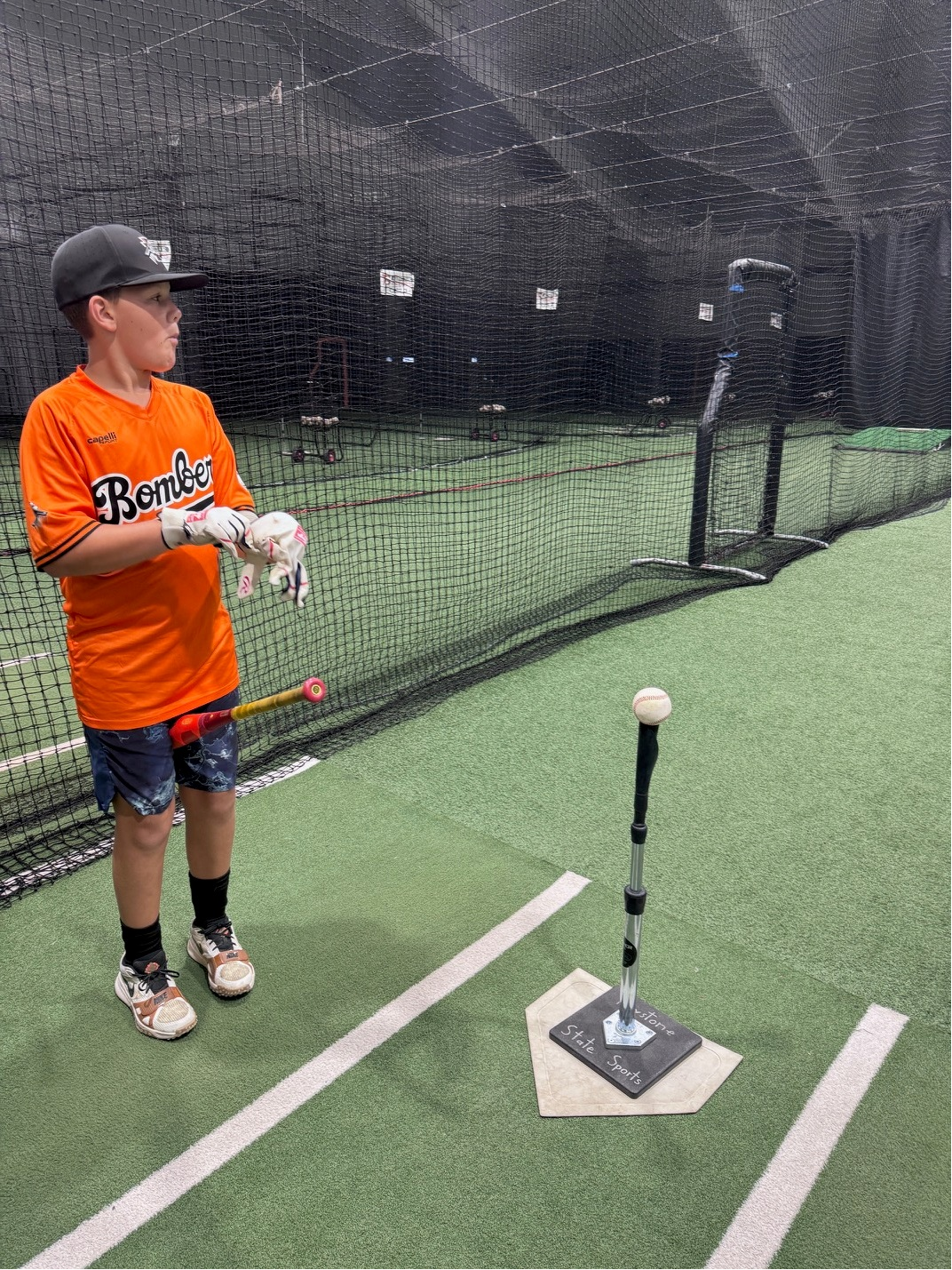 Nathanael Hipple training indoors in Keystone State Bombers gear